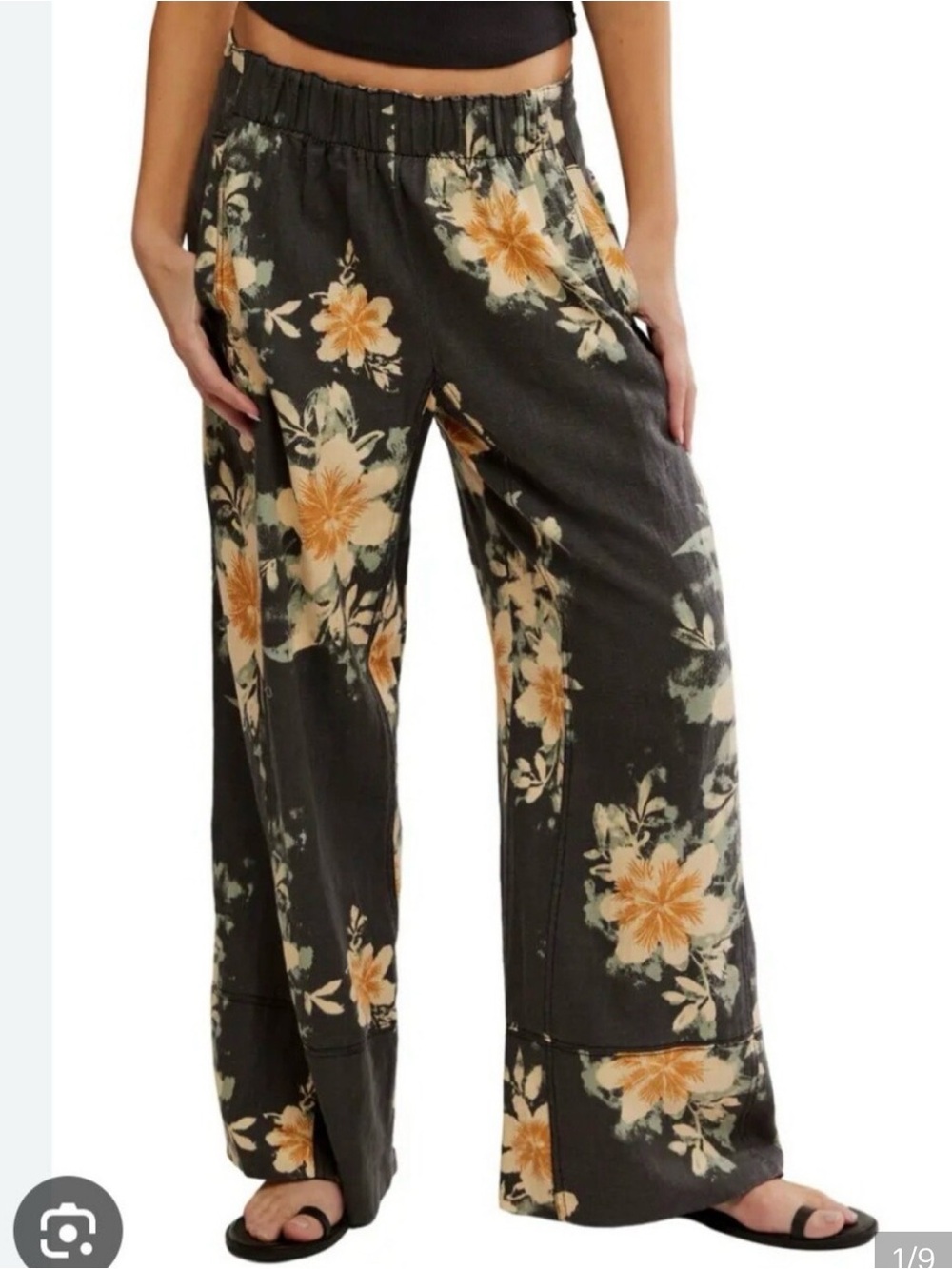 Free People Days End Linen Pants